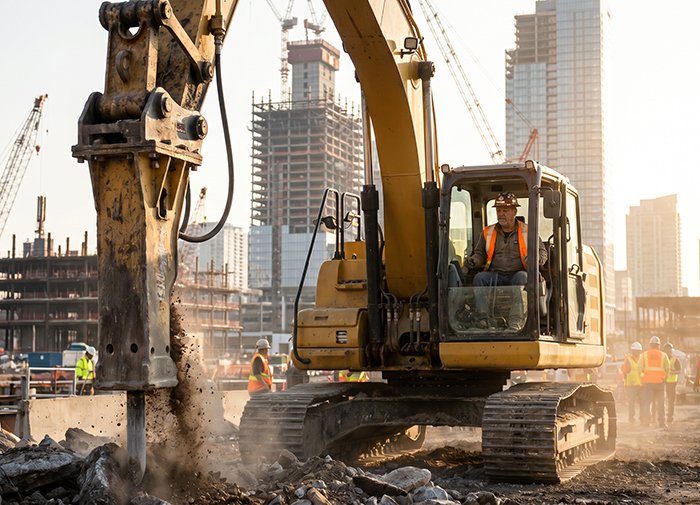 excavator versatility in urban infrastructure projects