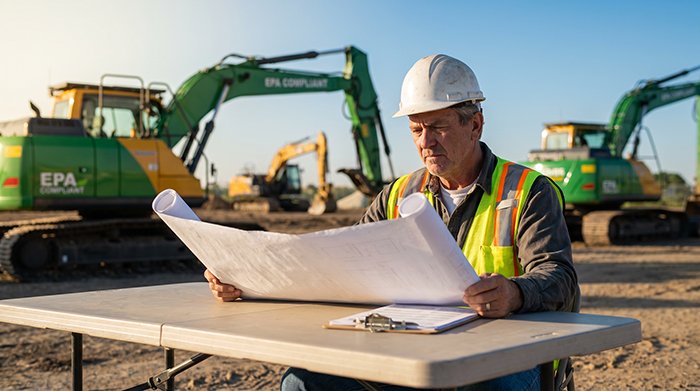 EPA compliant excavator