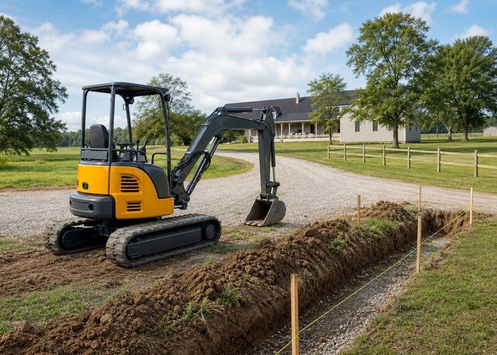mini excavator size chart featured image for SeekMach machinery guide