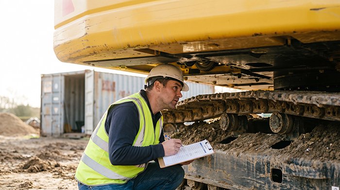 new excavator inspection checklist