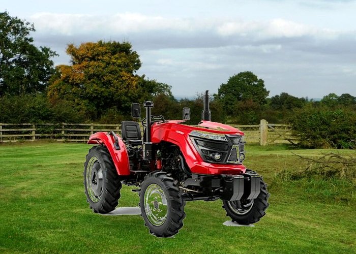 Compact tractor loader work on small acreage SeekMach compact tractor using loader work on a small acreage field for landowner maintenance