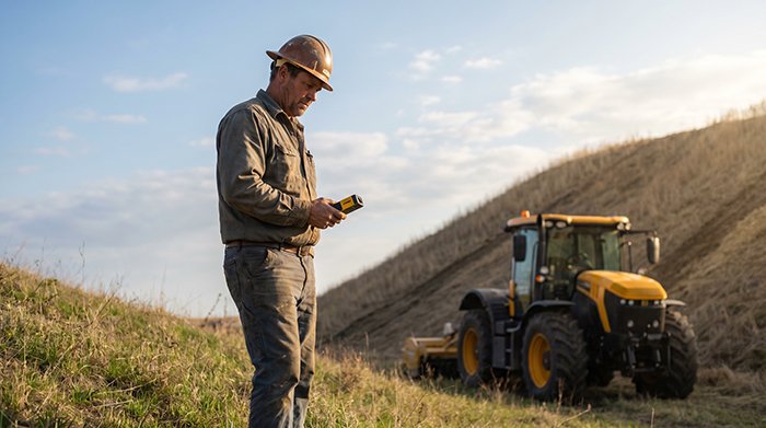 what is the safest way to drive a tractor on a hill?