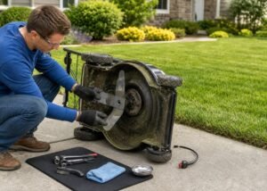lawn mower blade sharpening featured image for SeekMach machinery guide