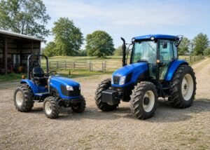 compact tractor vs utility tractor featured image for SeekMach machinery guide