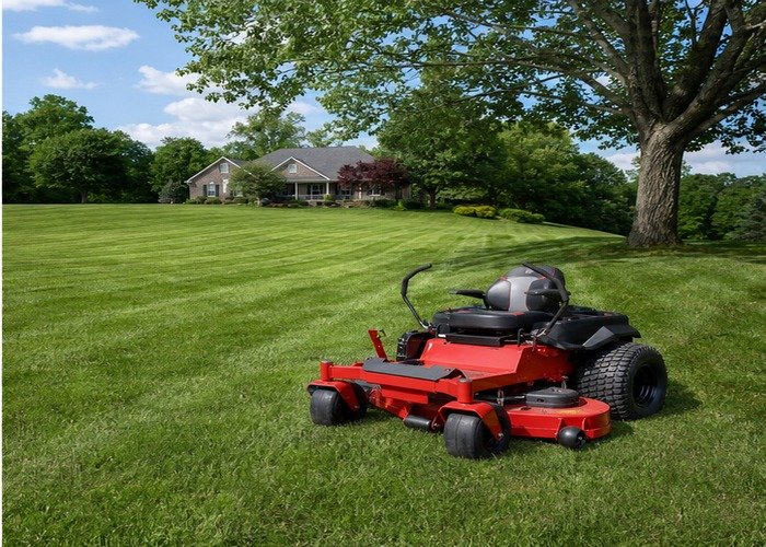 Evenly cut rolling lawn after zero-turn mower deck setup