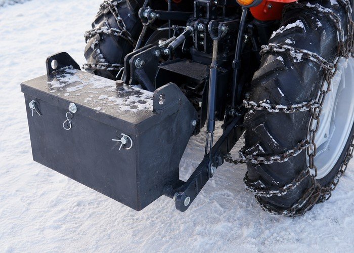 compact tractor snow removal setup field verification