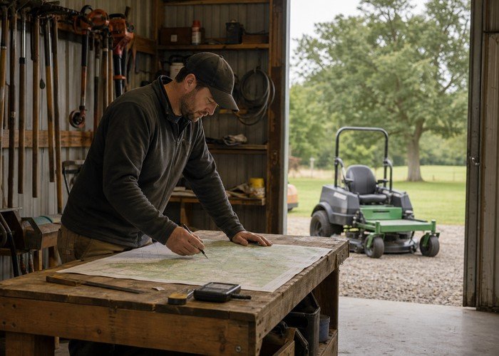 commercial electric mower runtime field verification