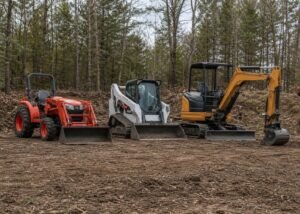 tractor vs skid steer vs mini excavator land clearing land clearing machine comparison