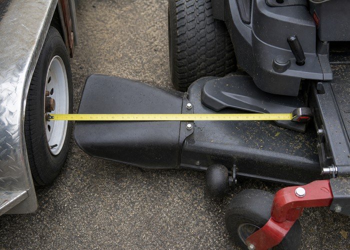 zero turn mower gate width field verification