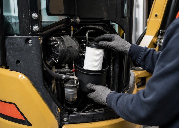 mini excavator loses power under load detail inspection