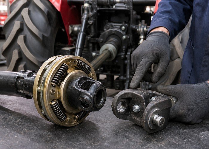 PTO slip clutch vs shear bolt detail inspection