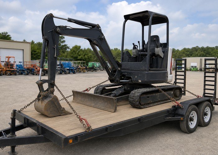 mini excavator rental business field verification