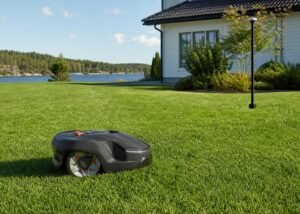 robot mower RTK vs boundary wire robot mower rtk open sky