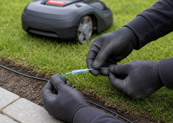 robot mower boundary wire troubleshooting field verification