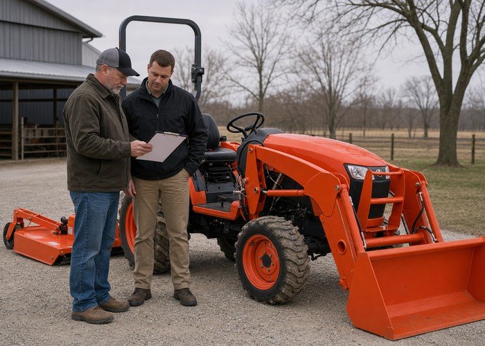 tractor financing vs cash detail inspection