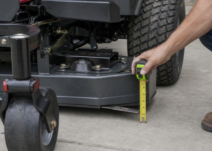 zero turn mower cut quality detail inspection