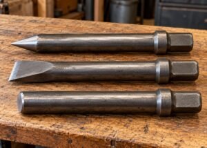 Illustrative separate moil, chisel and blunt working tool samples