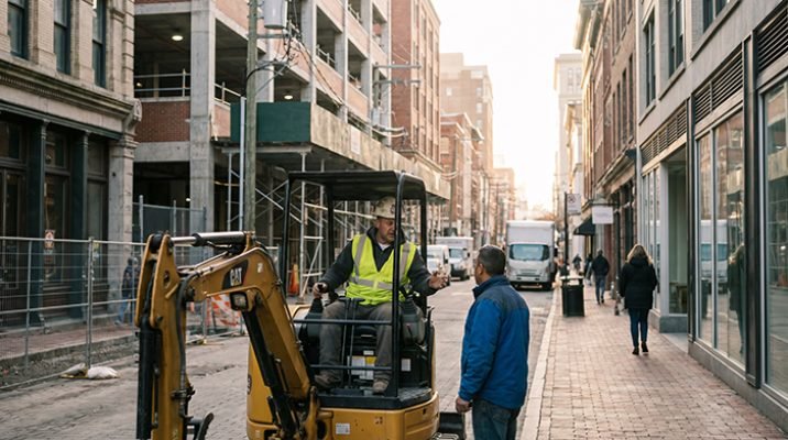 compact excavator municipal infrastructure applications