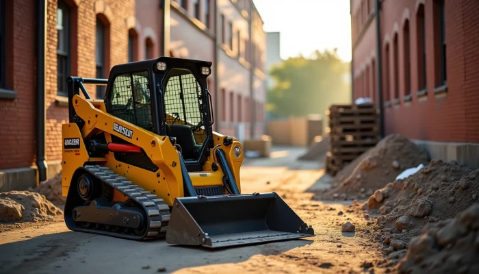 SeekMach mini skid steer loader with attachments for farms and construction