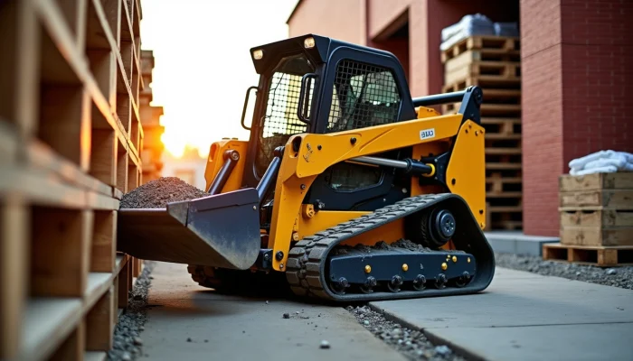 SeekMach mini skid steer loader with attachments for farms and construction