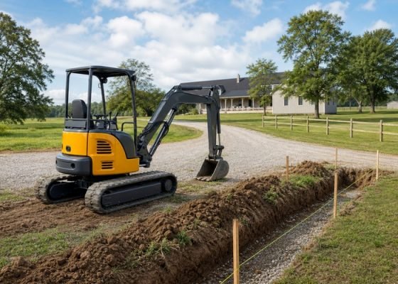 mini excavator size chart featured image for SeekMach machinery guide
