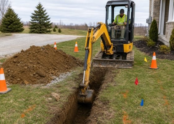 mini excavator trenching safety featured image for SeekMach machinery guide