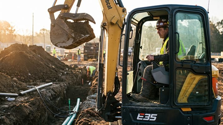mini excavator trenching techniques