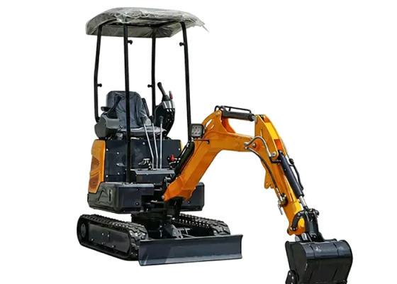 SeekMach mini excavator used for narrow yard drainage trenching and small property digging work