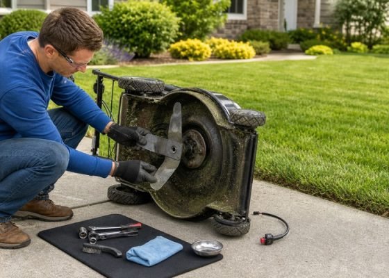 lawn mower blade sharpening featured image for SeekMach machinery guide