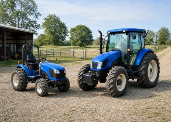 compact tractor vs utility tractor featured image for SeekMach machinery guide