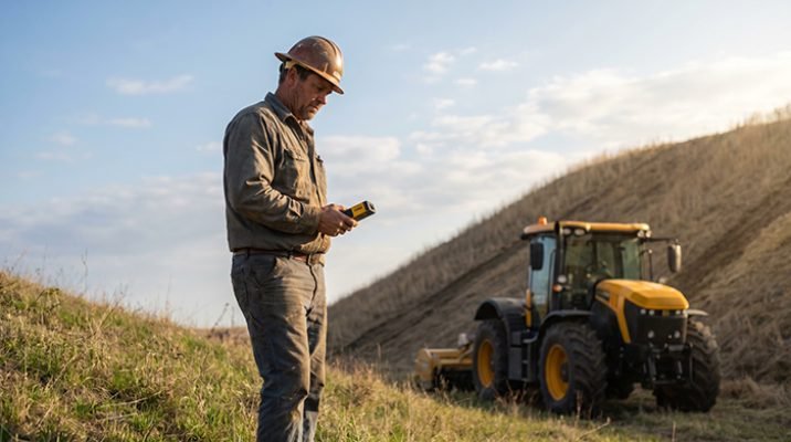 what is the safest way to drive a tractor on a hill?